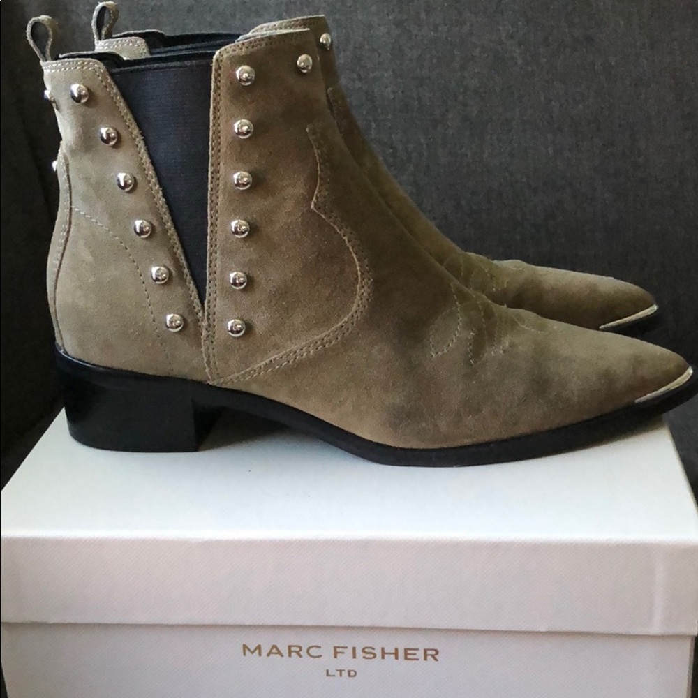 Marc Fisher Ltd Stud Suede Booties - image 2